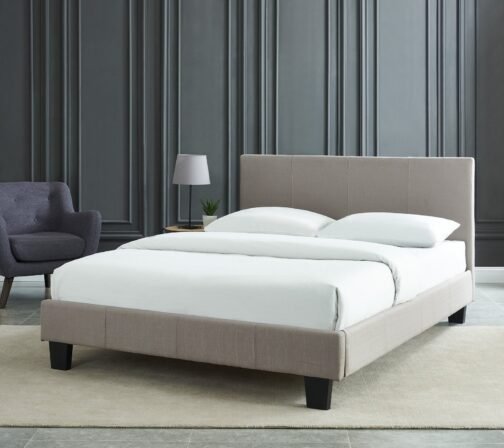 Nev Platform Bed in Grey - Image 3