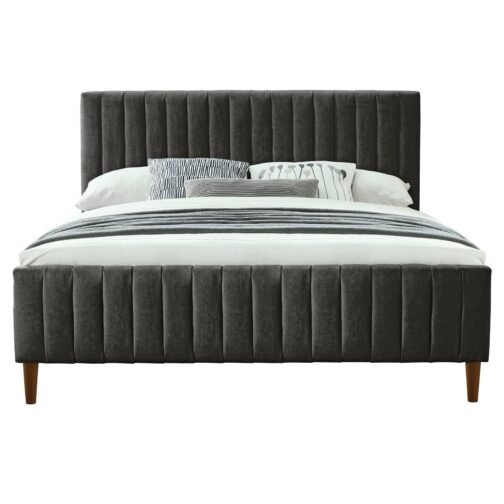 Anna Platform Bed in Charcoal - Image 3