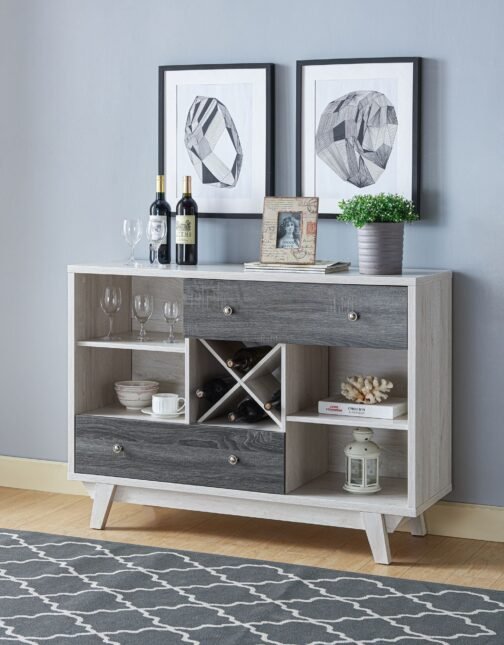 Multi Tiered Buffet (White Oak & Grey) - Image 3