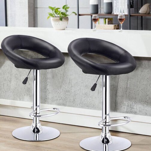 1132S Black Bar Stool FINISH: Black - Image 3