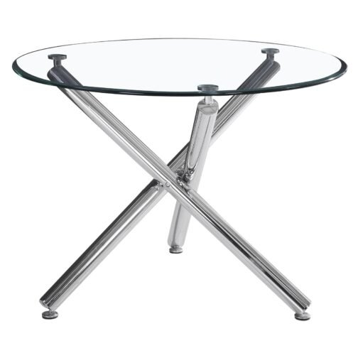 Solar II Round Dining Table in Chrome