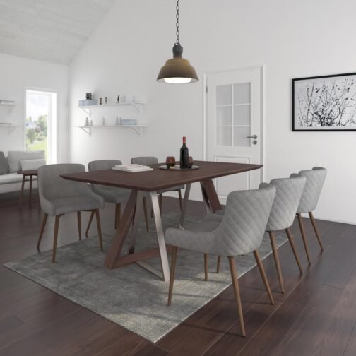 Driz Rectangular Dining Table in Walnut - Image 2