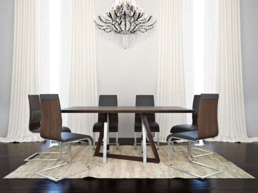 Driz Rectangular Dining Table in Walnut - Image 7