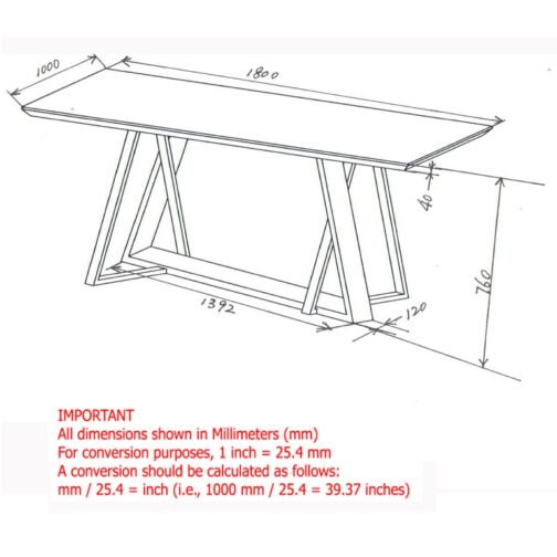 Driz Rectangular Dining Table in Walnut - Image 8