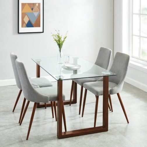 Fran Rectangular Dining Table in Walnut - Image 2