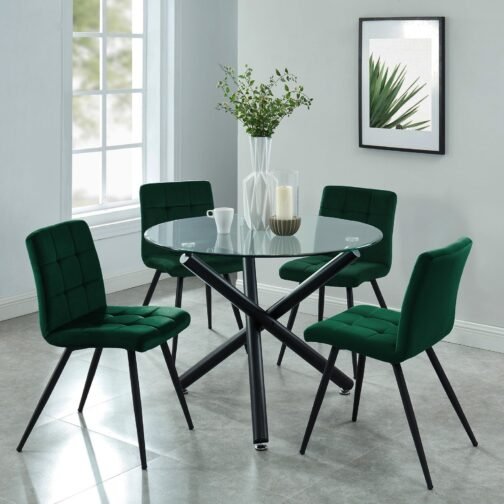 Susan Round Dining Table in Black - Image 4