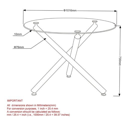 Susan Round Dining Table in Black - Image 5