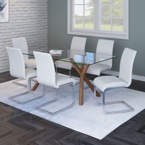 Cosmos Rectangular Dining Table in Walnut - Image 2