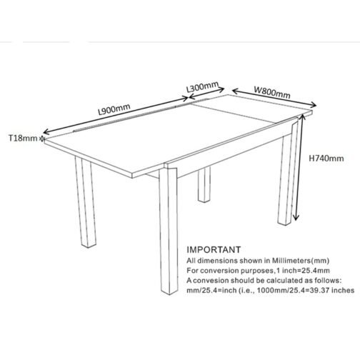 Ben Dining Table with Extension in Walnut - Image 8