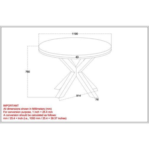 Arhan Round Dining Table in Natural - Image 8