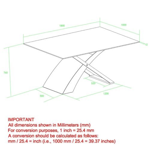 Tina Rectangular Dining Table in Walnut - Image 2