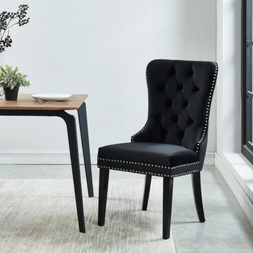Roxy Side Chair, set of 2, in Black - Image 3