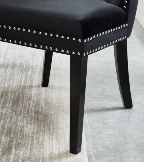 Roxy Side Chair, set of 2, in Black - Image 4