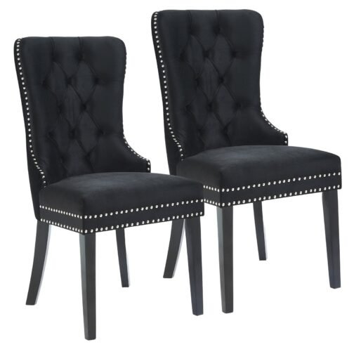 Roxy Side Chair, set of 2, in Black - Image 5