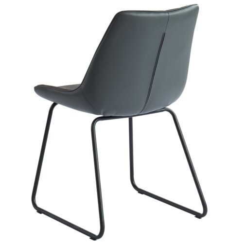 Vince Side Chair, set of 2, in Charcoal - Image 2