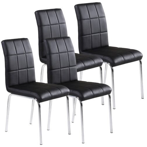 Solar II Side Chair, set of 4, in Black - Image 3