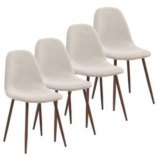 Avi Side Chair, set of 4, in Beige - Image 7