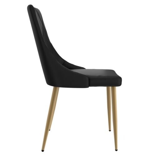 Antoine Side Chair, Set of 2, in Black - Image 5
