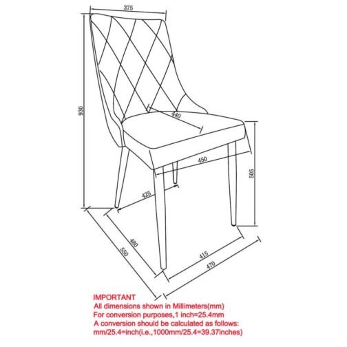 Antoine Side Chair, Set of 2, in Black - Image 8