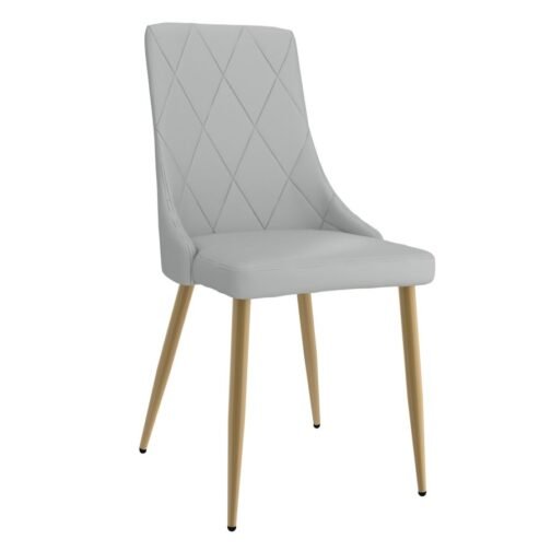 Antoine Side Chair, Set of 2, in Light Grey