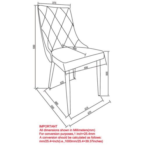 Antoine Side Chair, Set of 2, in Light Grey - Image 8