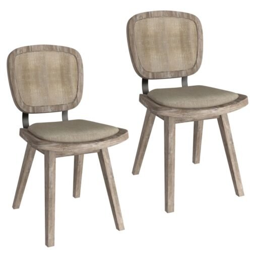 Aster Side Chair, Set of 2, in Beige - Image 7