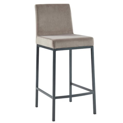Diaz 26'' Counter Stool, set of 2, in Grey with Grey Legs