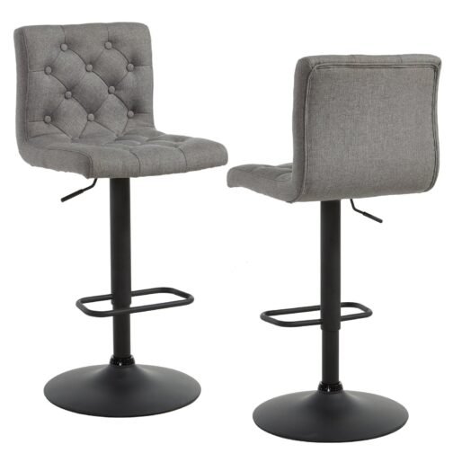 Dexter Air Lift Stool, set of 2, in Grey - Image 5