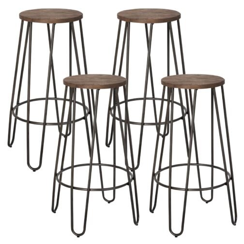 Reva 26'' Counter Stool, set of 4, in Black - Image 2
