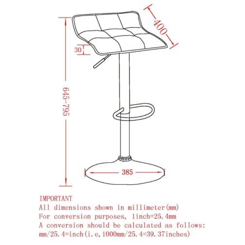 Met Air Lift Stool, set of 2, in Black - Image 6