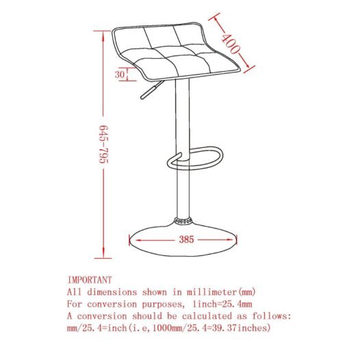 Met Air Lift Stool, set of 2, in Grey - Image 6