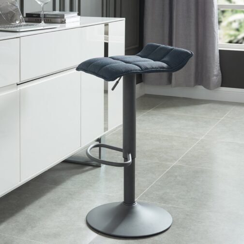 Pluto Air Lift Stool, set of 2, in Blue-Grey - Image 3