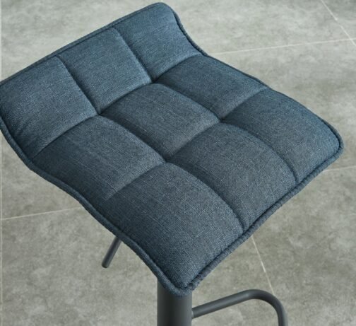 Pluto Air Lift Stool, set of 2, in Blue-Grey - Image 4