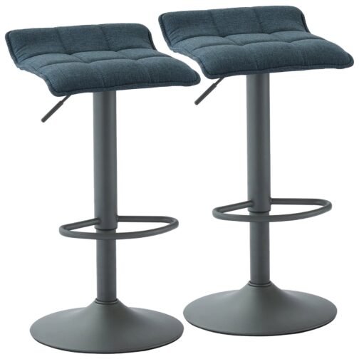 Pluto Air Lift Stool, set of 2, in Blue-Grey - Image 5