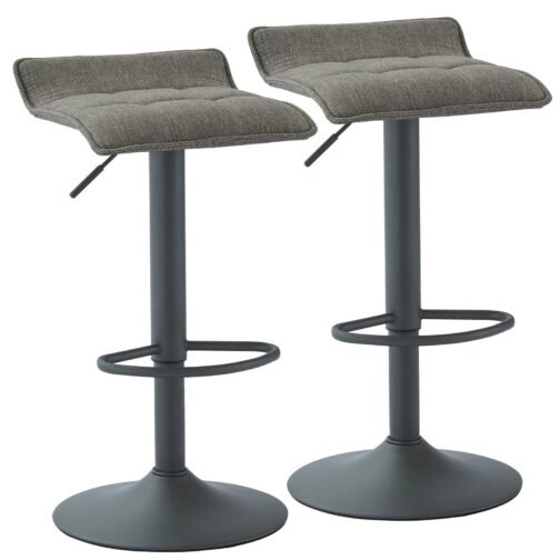 Pluto Air Lift Stool, set of 2, in Grey - Image 5