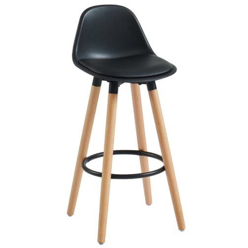 Dia 26'' Counter Stool, set of 2, in Black