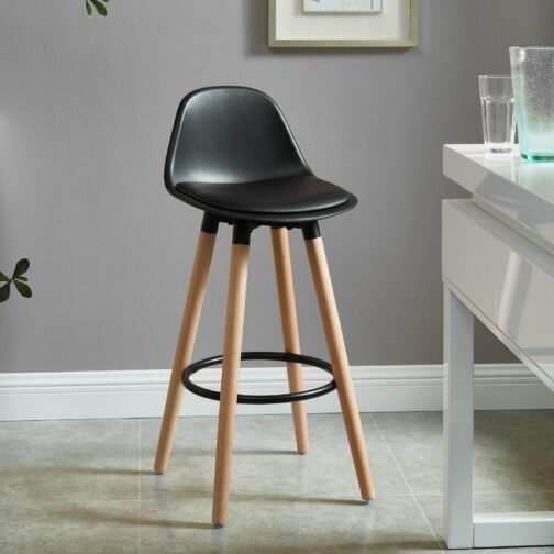 Dia 26'' Counter Stool, set of 2, in Black - Image 3