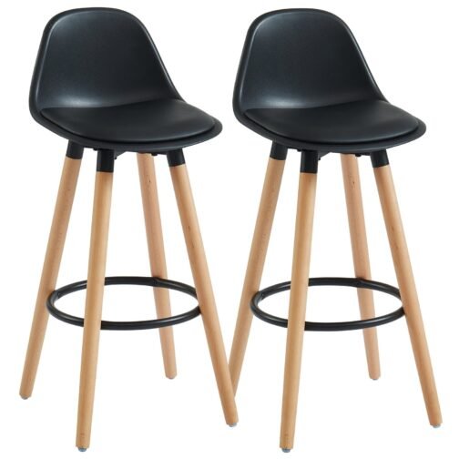 Dia 26'' Counter Stool, set of 2, in Black - Image 5