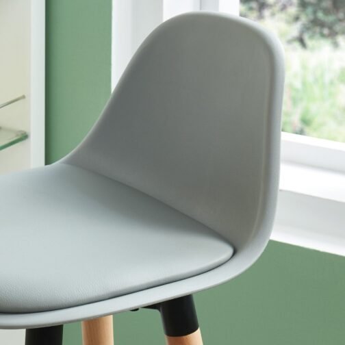 Dia 26'' Counter Stool, set of 2, in Grey - Image 4