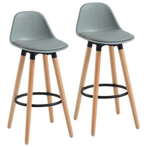 Dia 26'' Counter Stool, set of 2, in Grey - Image 5
