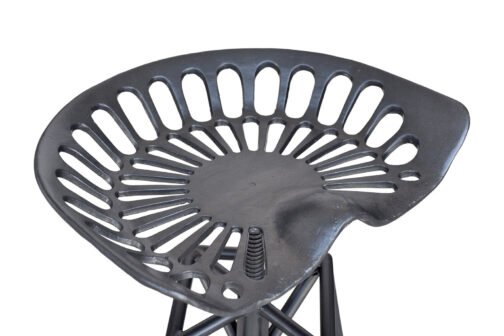 Track Adjustable Stool in Gunmetal - Image 4