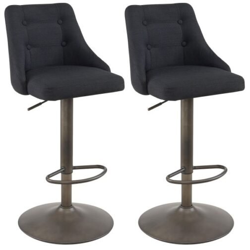 Tyson Air Lift Stool, set of 2 in Black - Image 5