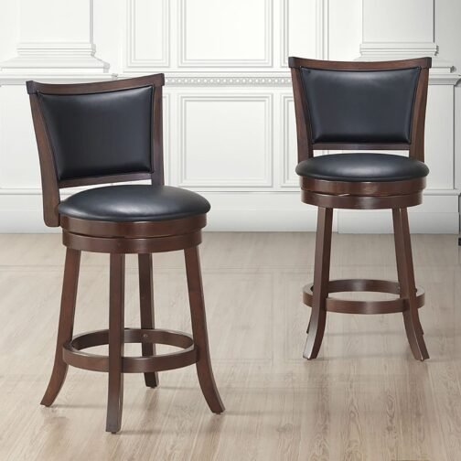 Ron 26'' Counter Stool, set of 2, in Coffee - Image 3