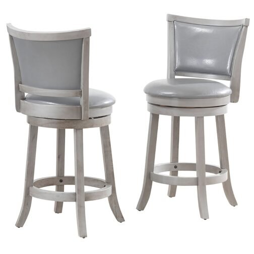 Ron 26'' Counter Stool, set of 2, in Grey - Image 5