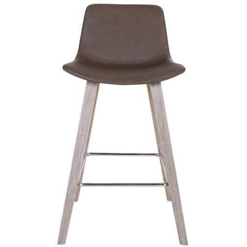 Dora 26'' Counter Stool, set of 2, in Brown - Image 4