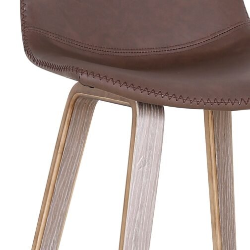 Dora 26'' Counter Stool, set of 2, in Brown - Image 6