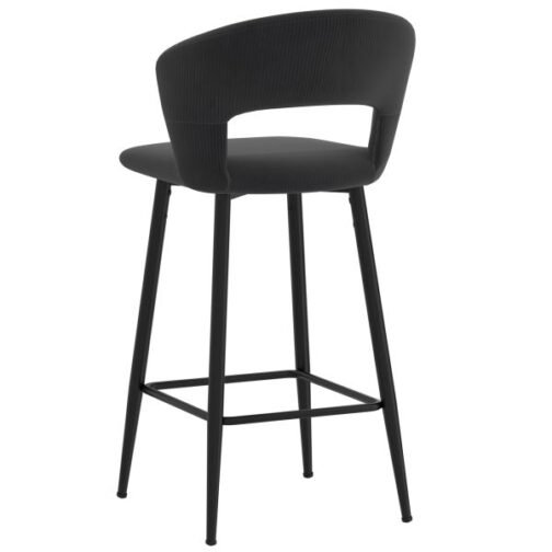 Camille 26'' Counter Stool, set of 2 in Charcoal - Image 2