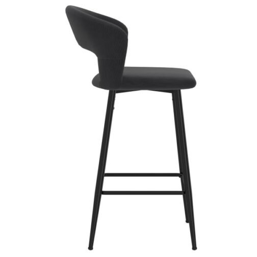 Camille 26'' Counter Stool, set of 2 in Charcoal - Image 4