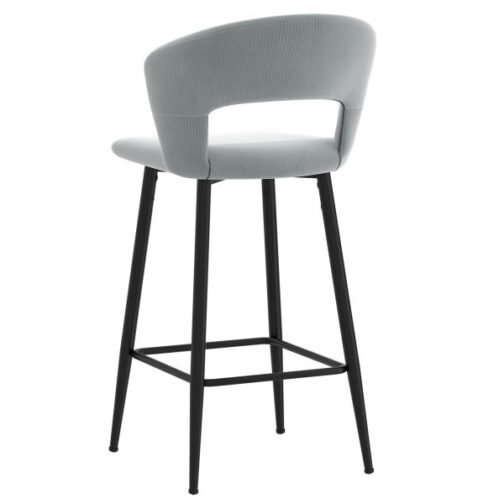 Camille 26'' Counter Stool, set of 2 in Light Grey - Image 2