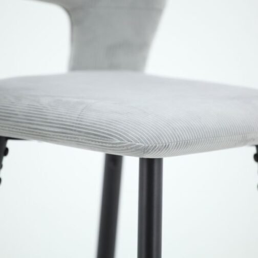 Camille 26'' Counter Stool, set of 2 in Light Grey - Image 6